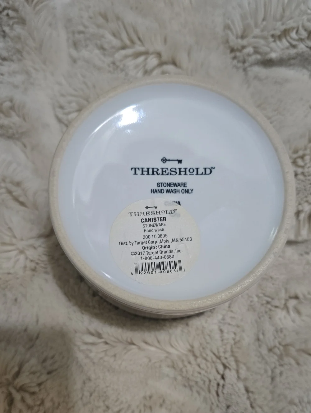Threshold White Ceramic Tea Canister